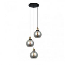 Cardena lampa wisząca 3x40W E27 przydymiony